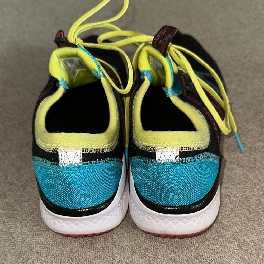 Saucony Black and Blue Athletic Shoes - Picture 3 of 5